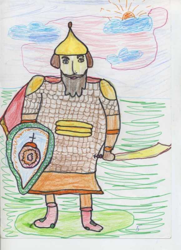 Илья Муромец и Соловей разбойник раскраска для детей