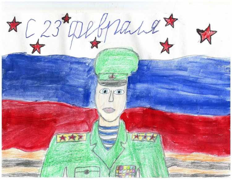 Рисунок Слава нашей армии