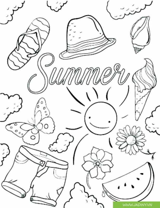 Летние картинки разукрашки