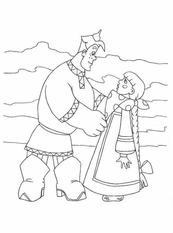 Рисунок на тему былины