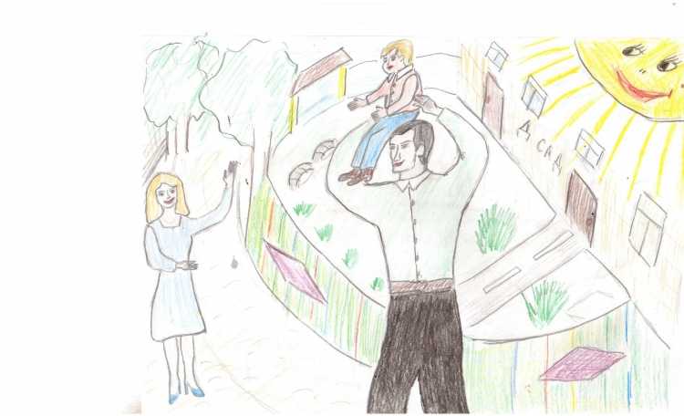 Детские рисунки папы