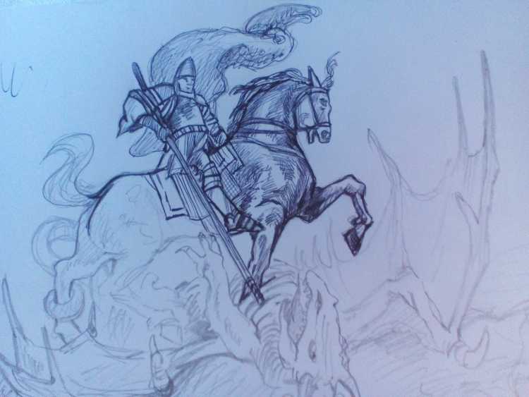 Илья Муромец и Соловей разбойник раскраска к былине