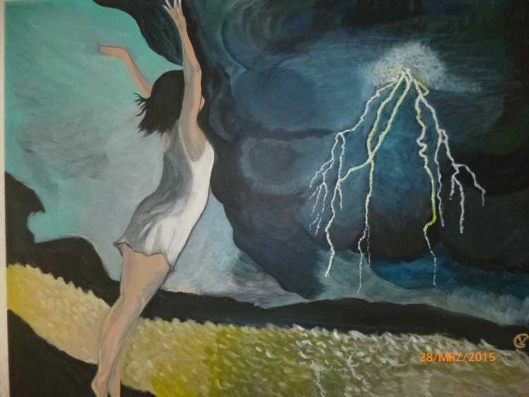 Девочка и гроза картина