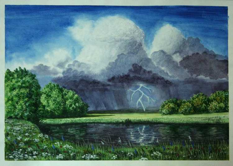 Гроза карандашом