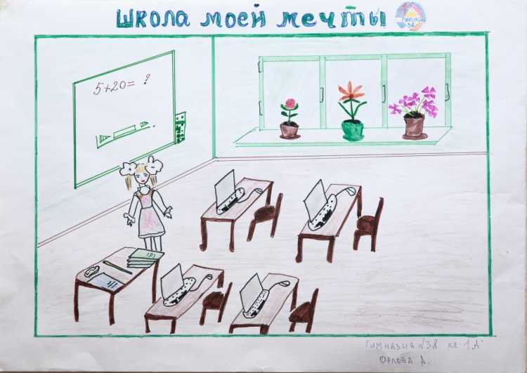 Нарисовать школьный класс