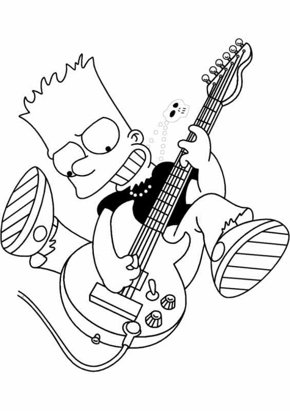 Бард симпсрн с гитарой