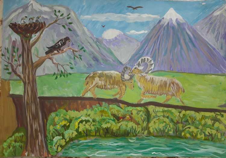 Природа Дагестана рисунки