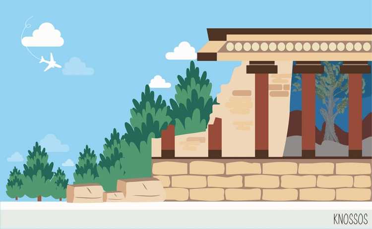 Древняя Греция Олимп вектор