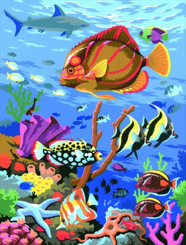 Рыбки морские живопись