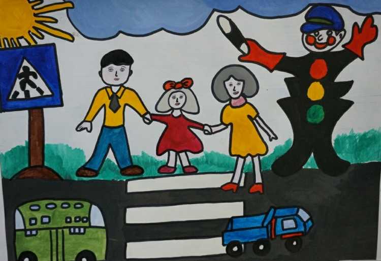 Рисование по дорожной грамотности