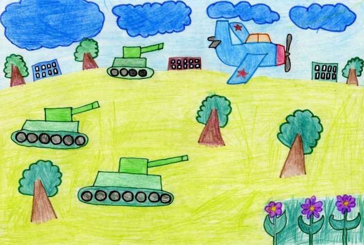 Рисунок наступления наших войск