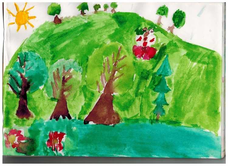 Рисунок на тему моя малая Родина 1 класс