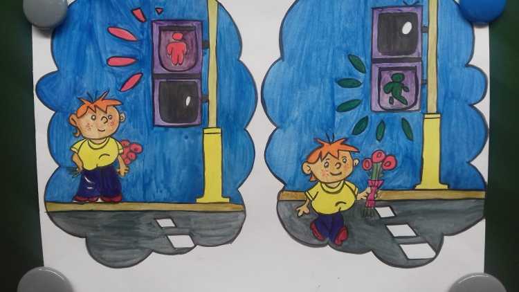 Рисование дорожно транспортный травматизм