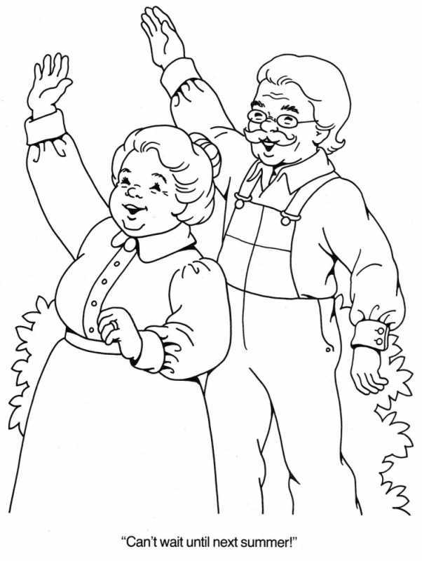 День пожилого человека раскраска