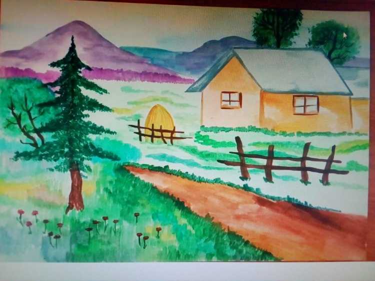 Рисунок на тему родной край