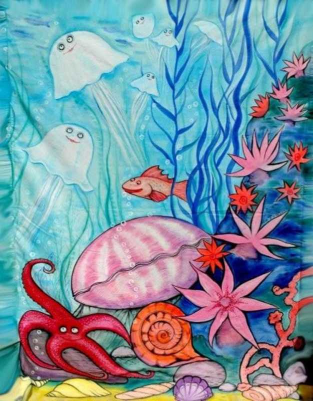Рисование подводный мир