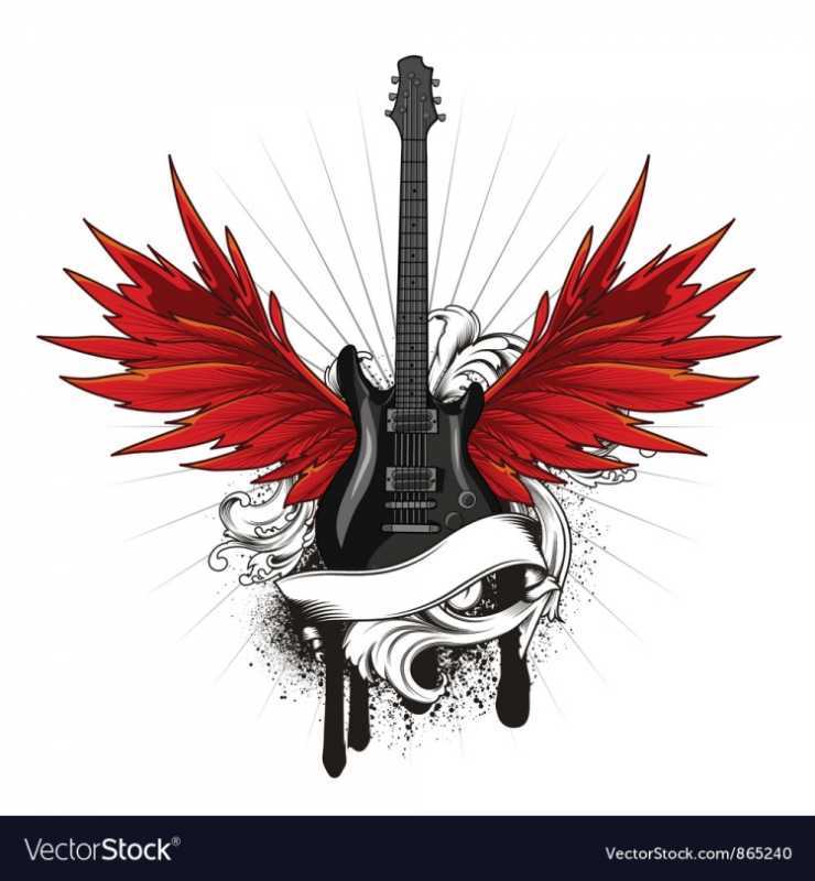 Логотип в стиле рок