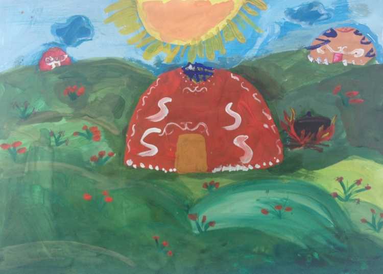 Рисунок моя Родина Казахстан