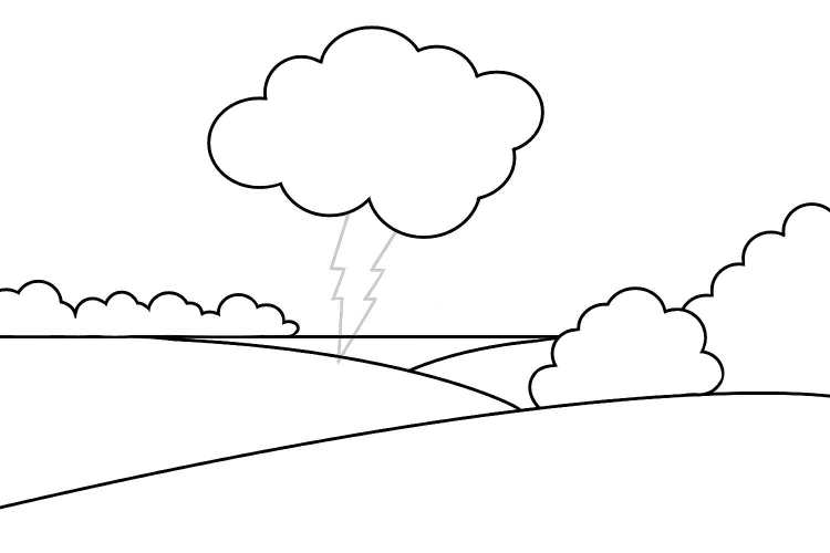 Гроза раскраска