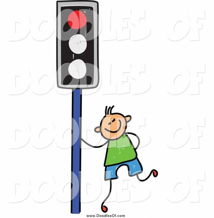 Нарисовать человека на светофоре