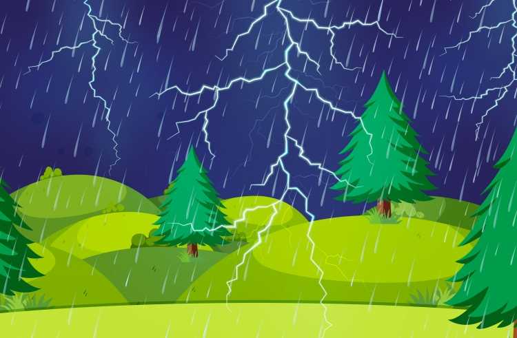 Гроза арт вектор