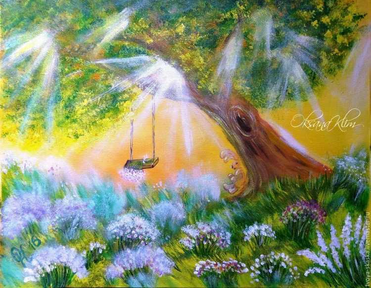 Картина солнечные зайчики