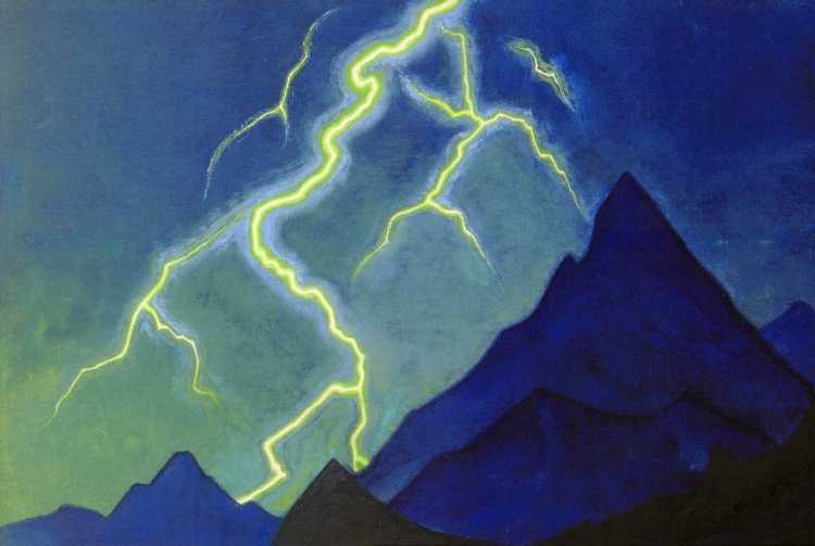 Николай Рерих Зов неба молния