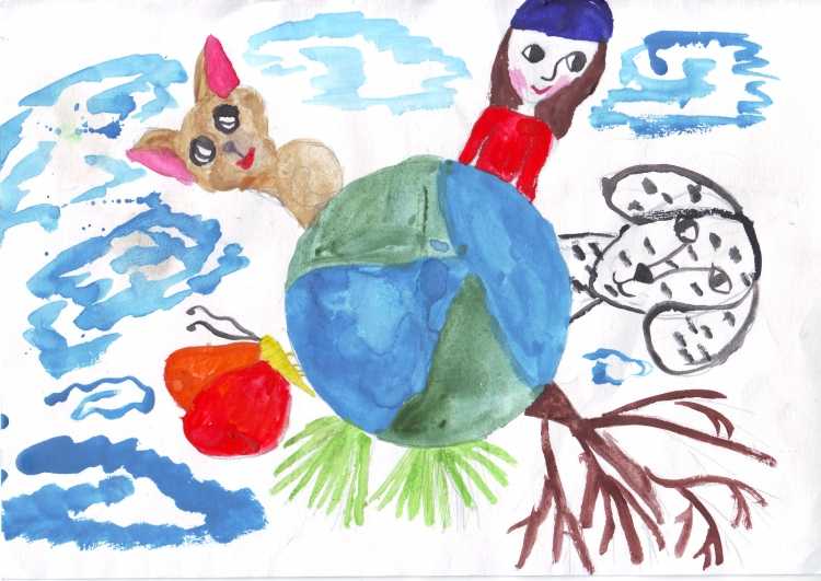 Рисунок на тему Живая Планета