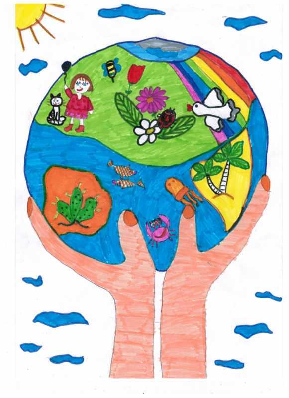 Живая Планета рисунки детей