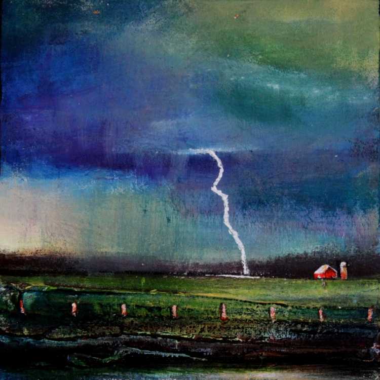 Молния живопись