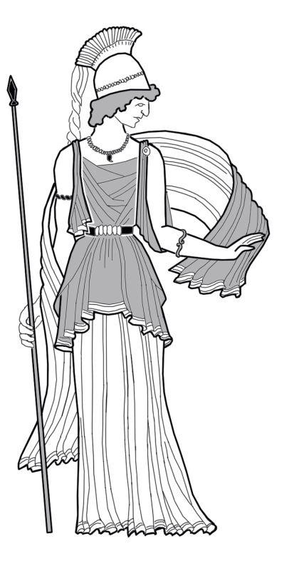 Боги древней Греции Афина рисунок
