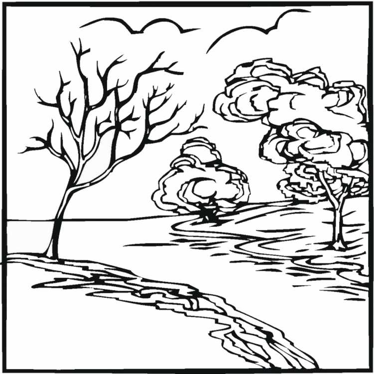 Раскраска речка