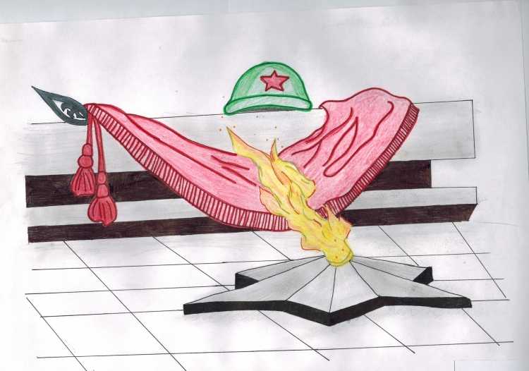 Памятник Победы нарисовать