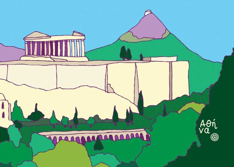 Выполнить рисунок по впечатлениям о Греции