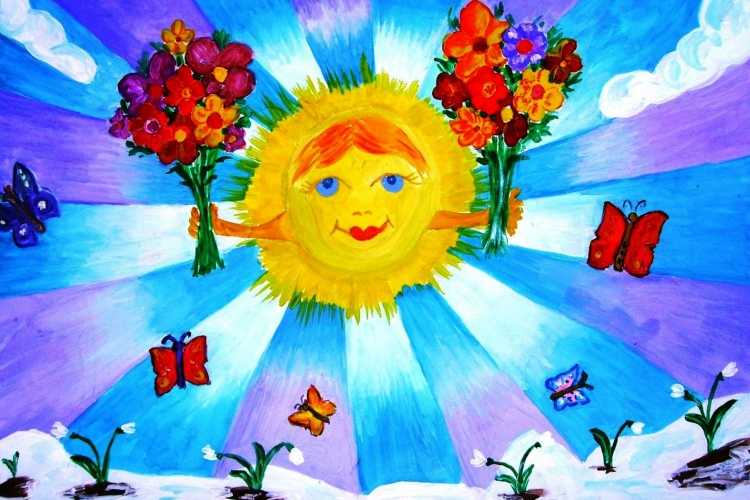 Весна рисунок для детей