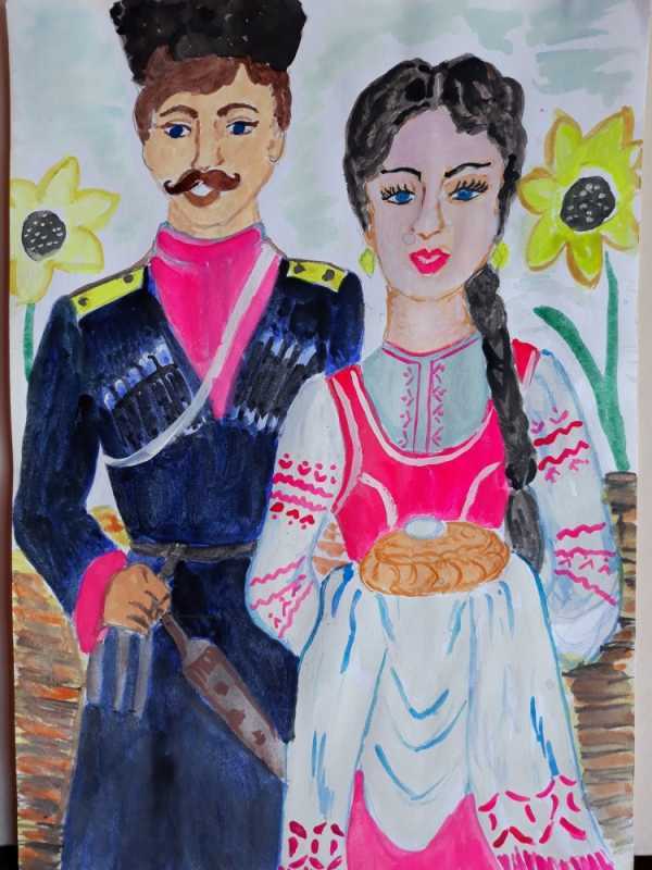 Казачья ярмарка картина