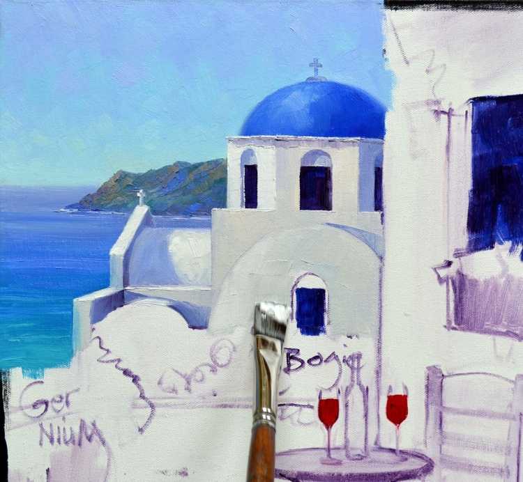 Художник Аруш Санторини