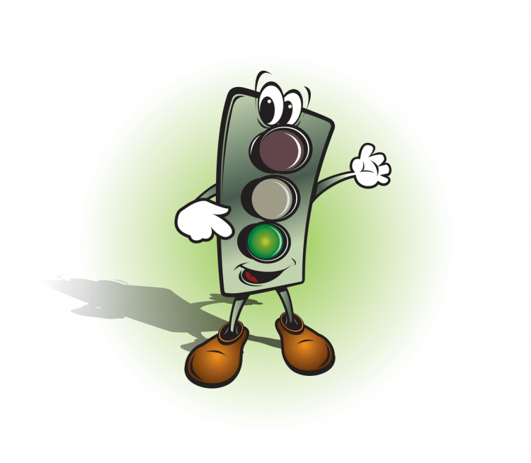 Светофор мультяшный