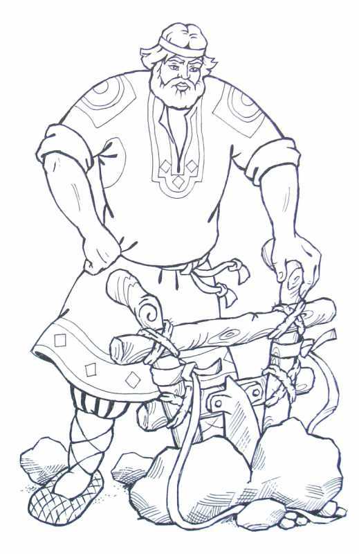 Илья Муромец рисунок