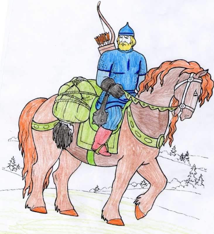 Иллюстрация к былине Илья Муромец