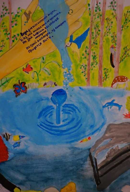 Плакат вода источник жизни