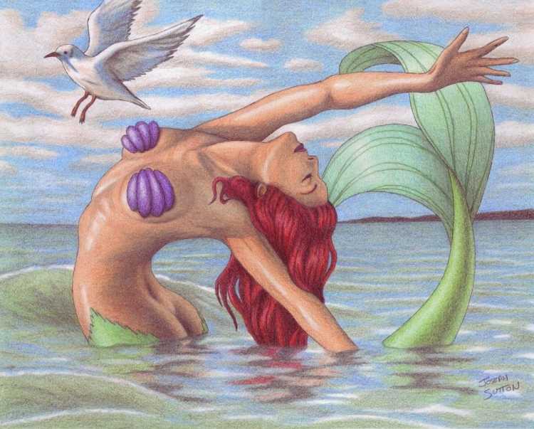 Уроки рисования русалок