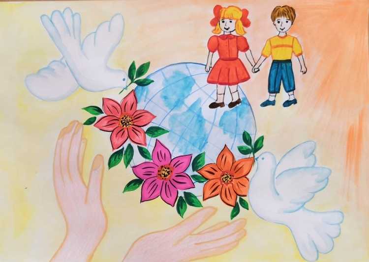 Пусть всегда будет мир рисунки