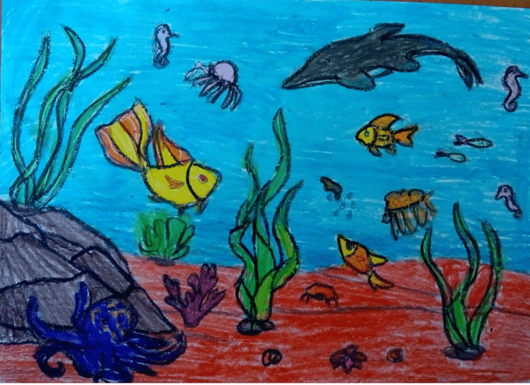 Рисование Морское дно