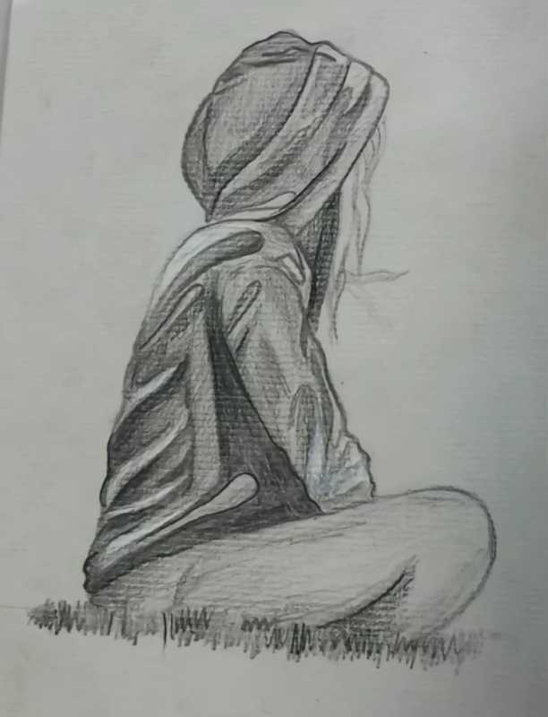 Рисунки карандашом грустные