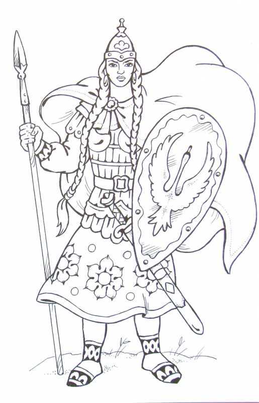 Иллюстрация по былине про Илью Муромца