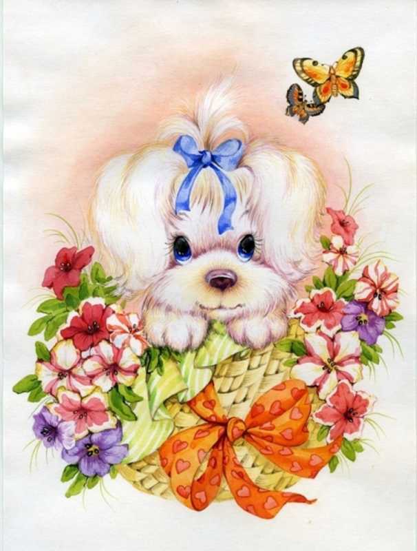 Зверюшки в цветах