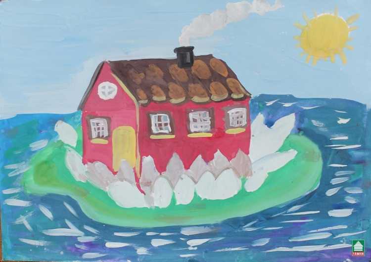 Рисование дом моей мечты подготовительная группа