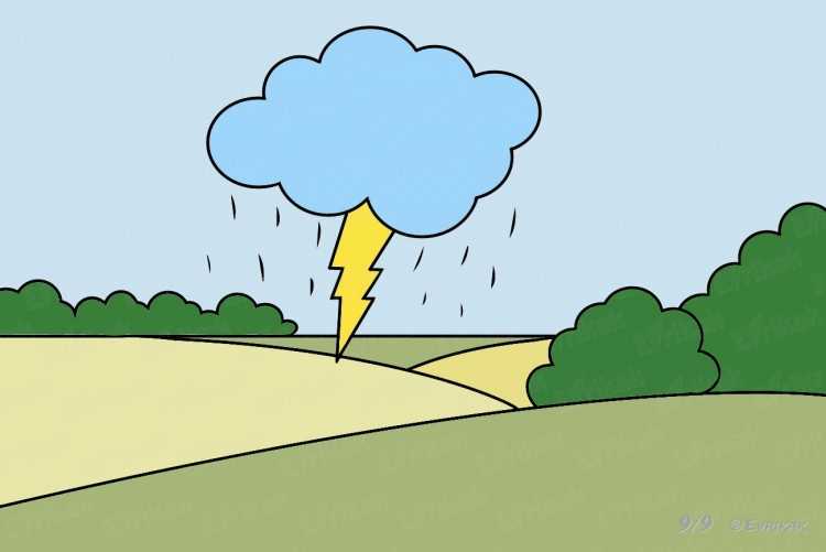 Гроза мультяшная