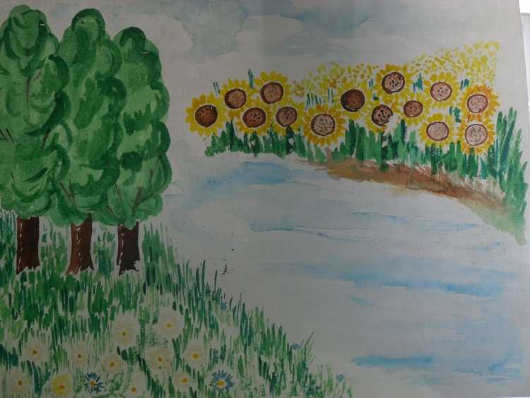 Рисование природа Кубани